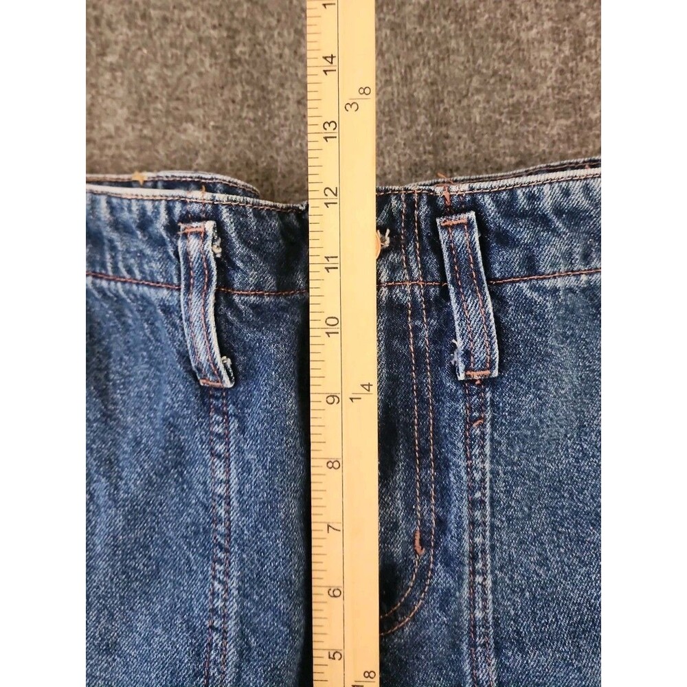 We The Free Jeans Size 27 Wide Leg Carpenter Denim High Cinch Back Hammer Loop - Picture 7 of 9